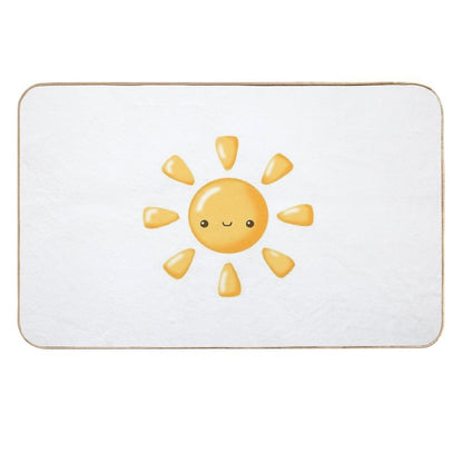 Kawaii Sun – Cheerful And Bright Cartoon Design Durable Bath Mat