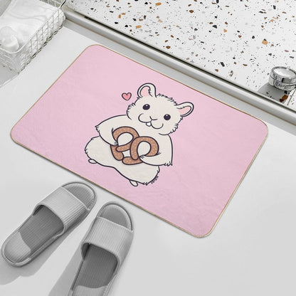 I Love You More Than This Hamster Loves Pretzels  Nikury  Pet-Safe Bath Mat