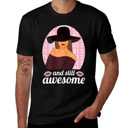 Womens 21 Year Old And Still Awesome 21st Bday Outfit 21st Birthday  Moisture-wicking T-Shirt