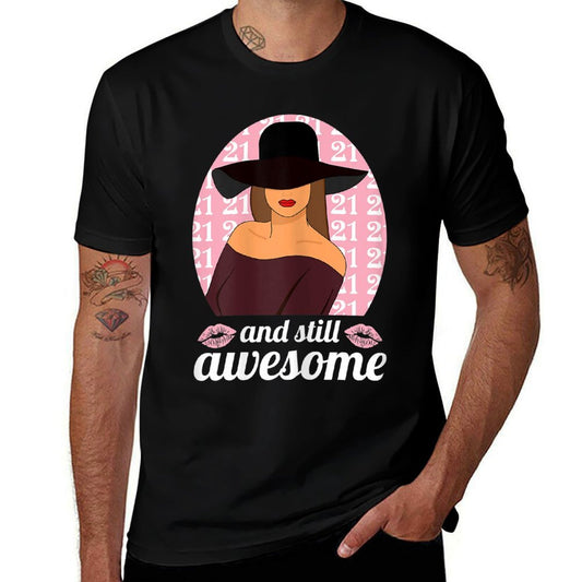 Womens 21 Year Old And Still Awesome 21st Bday Outfit 21st Birthday  Moisture-wicking T-Shirt