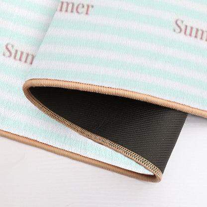 Summer with Stripes  Stain-Proof Bath Mat