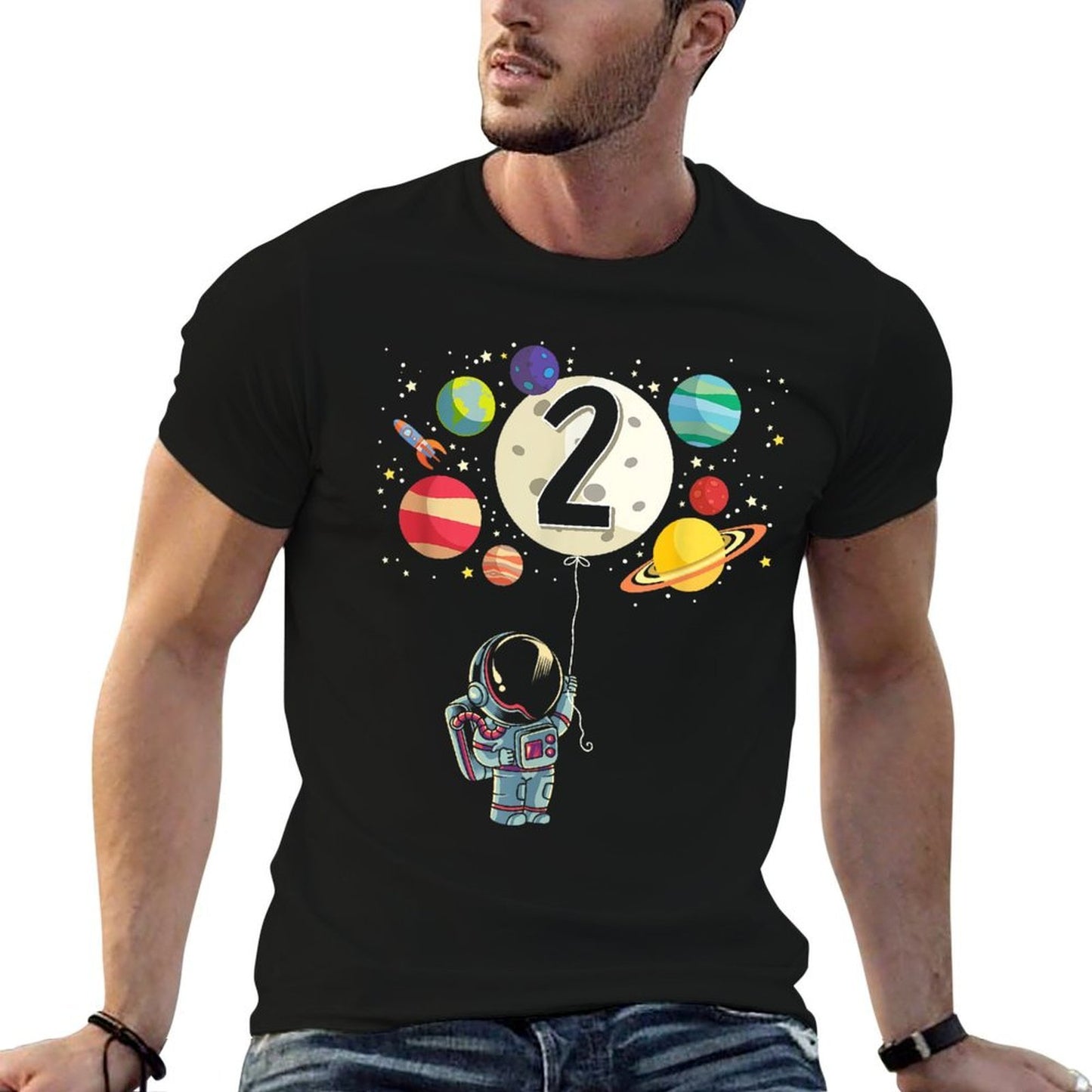 2 Years Old Birthday Boy Gifts Astronaut 2nd Birthday  Classic T-Shirt