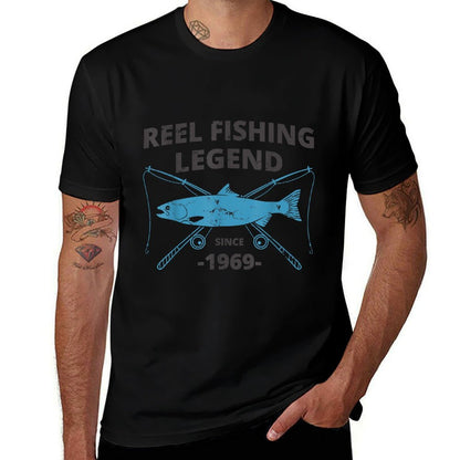Reel Fishing Legend 1969  50th Birthday  Fishing Gift  Graphic-printed T-Shirt