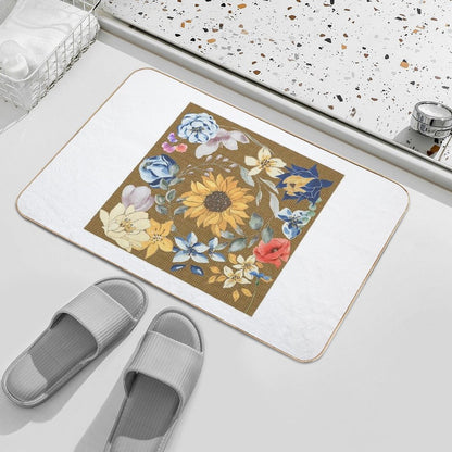 Vintage Floral Dreams  Dirt-Trapping Bath Mat