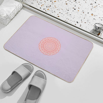 Mandala Art  Absorbent Bath Mat