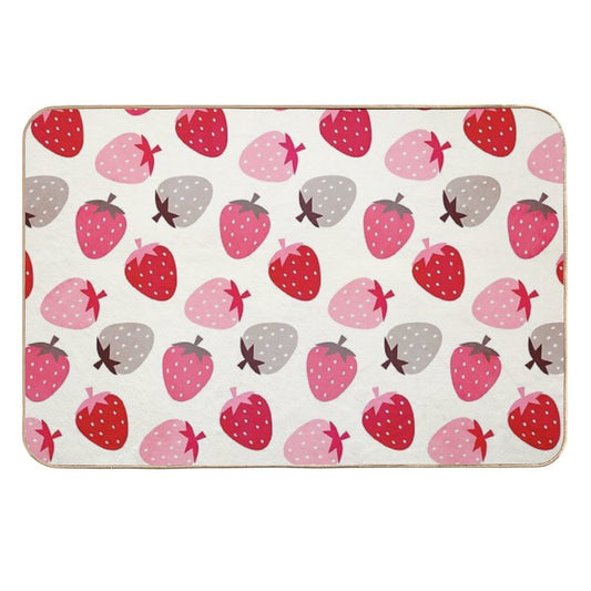 Strawberry Fields  Stain-Proof Bath Mat