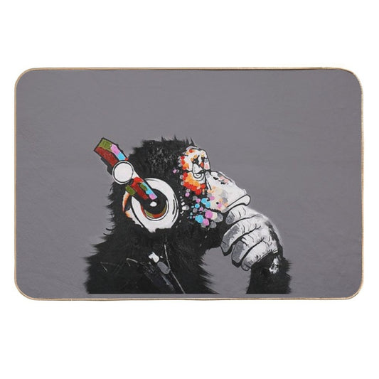 Thinker Chimp  Anti-Trip Bath Mat