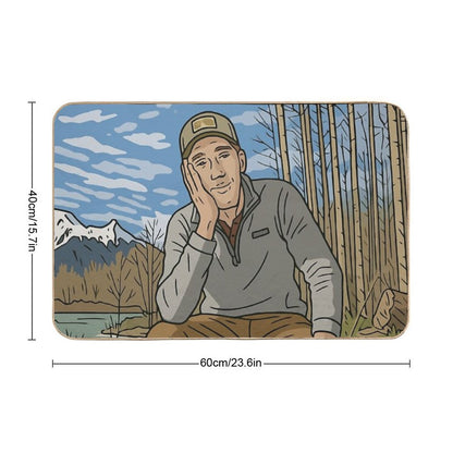 Outdoor Boys Retiring  Repositionable Bath Mat