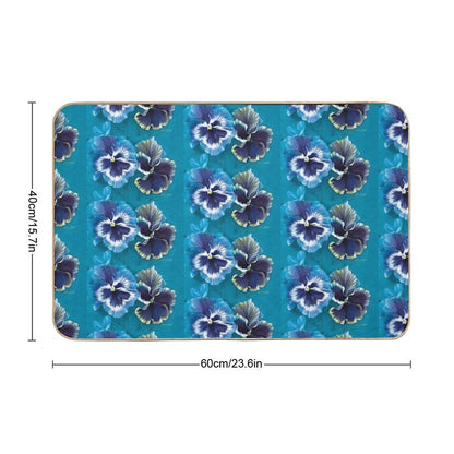 Pansy Study  High-Traffic Bath Mat