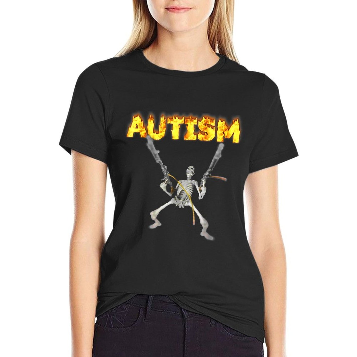 Autism Skeleton Meme  Vintage-inspired T-Shirt