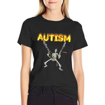 Autism Skeleton Meme  Vintage-inspired T-Shirt