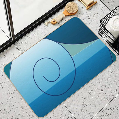 The Swirl of A Shell Durable Bath Mat