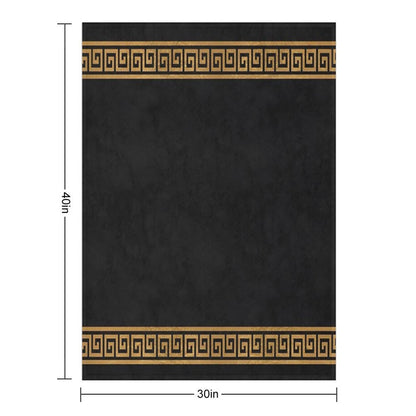 Great Greek Pattern Sustainable Throw Blanket