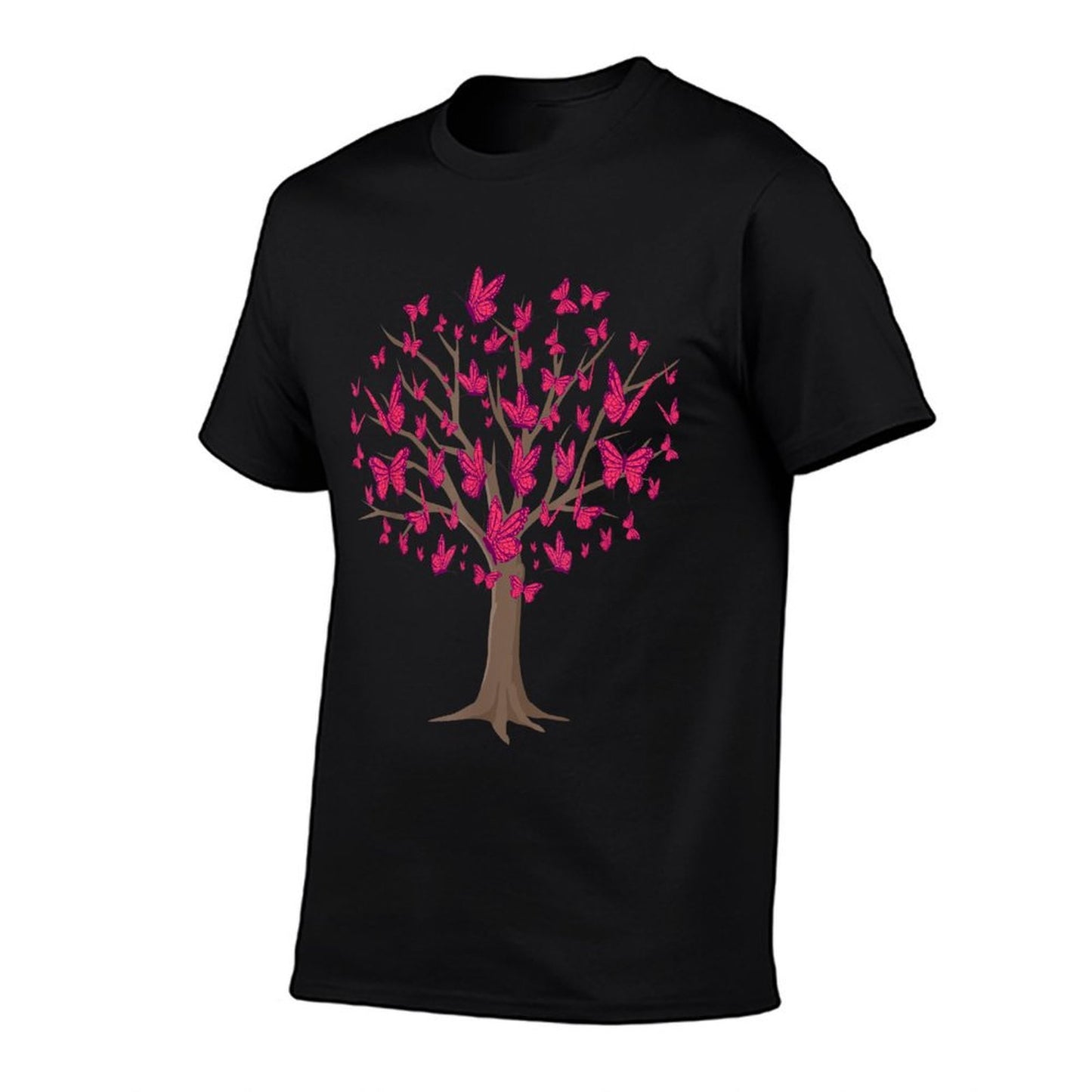 Nature Butterfly Tree Nature Butterfly Love Butterflies  Fade-proof Color T-Shirt