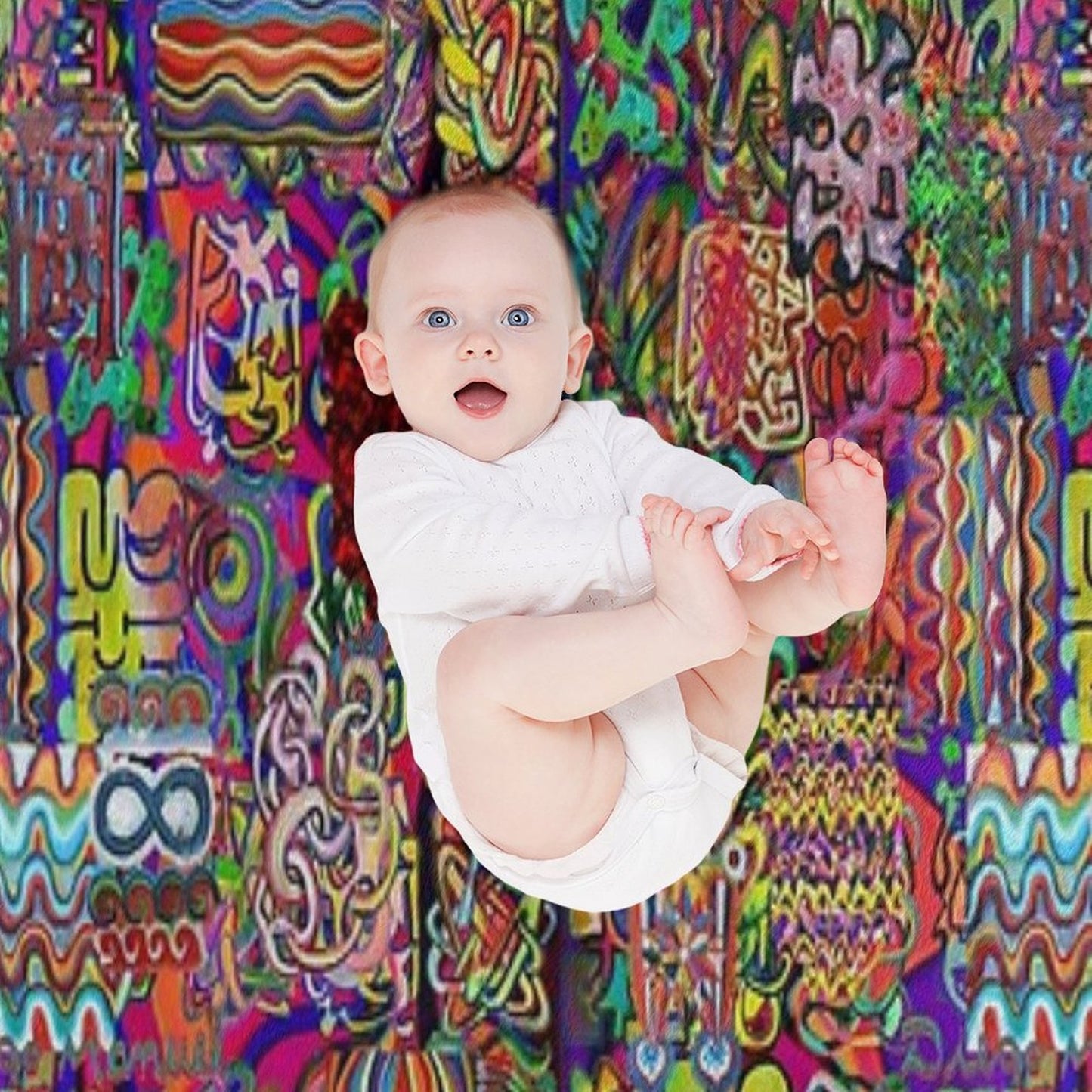 Pop Abstract Travel-friendly Throw Blanket