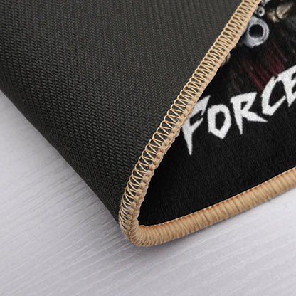 Born To Shit Forced To Wipe 2 Funny Skull Badass Skeleton with Guns Meme  Odorless Bath Mat