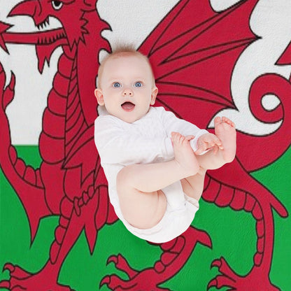 Flag of Wales - Welsh Flag Premium Throw Blanket