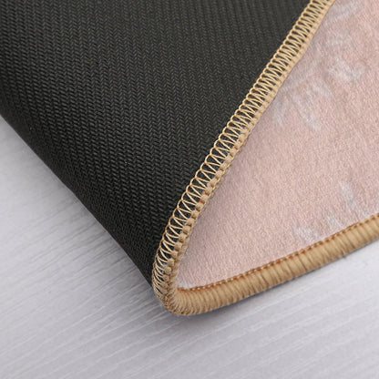 Cute Boho Sun Pattern Bohemian Aesthetic In Muted Colors Coral Pink  Anti-Trip Bath Mat