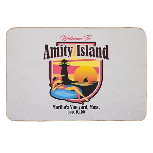 Welcome To Amity Island (Universal © UCS LLC)  Non-Slip Bath Mat