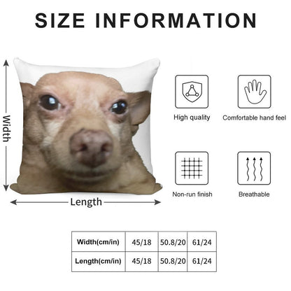 Wide Eye Mouse Soft Ultra-Soft Texture Throw Pillow