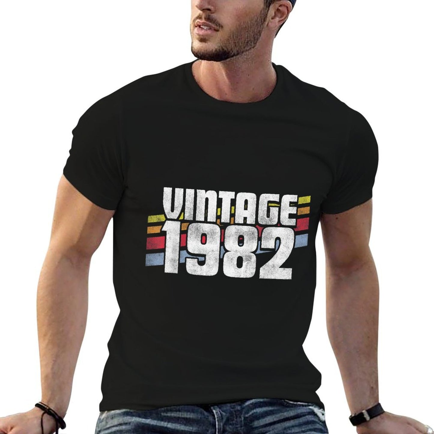 Vintage 1982 40th Birthday Gift Men Women 40 Years Old  Easy-care T-Shirt