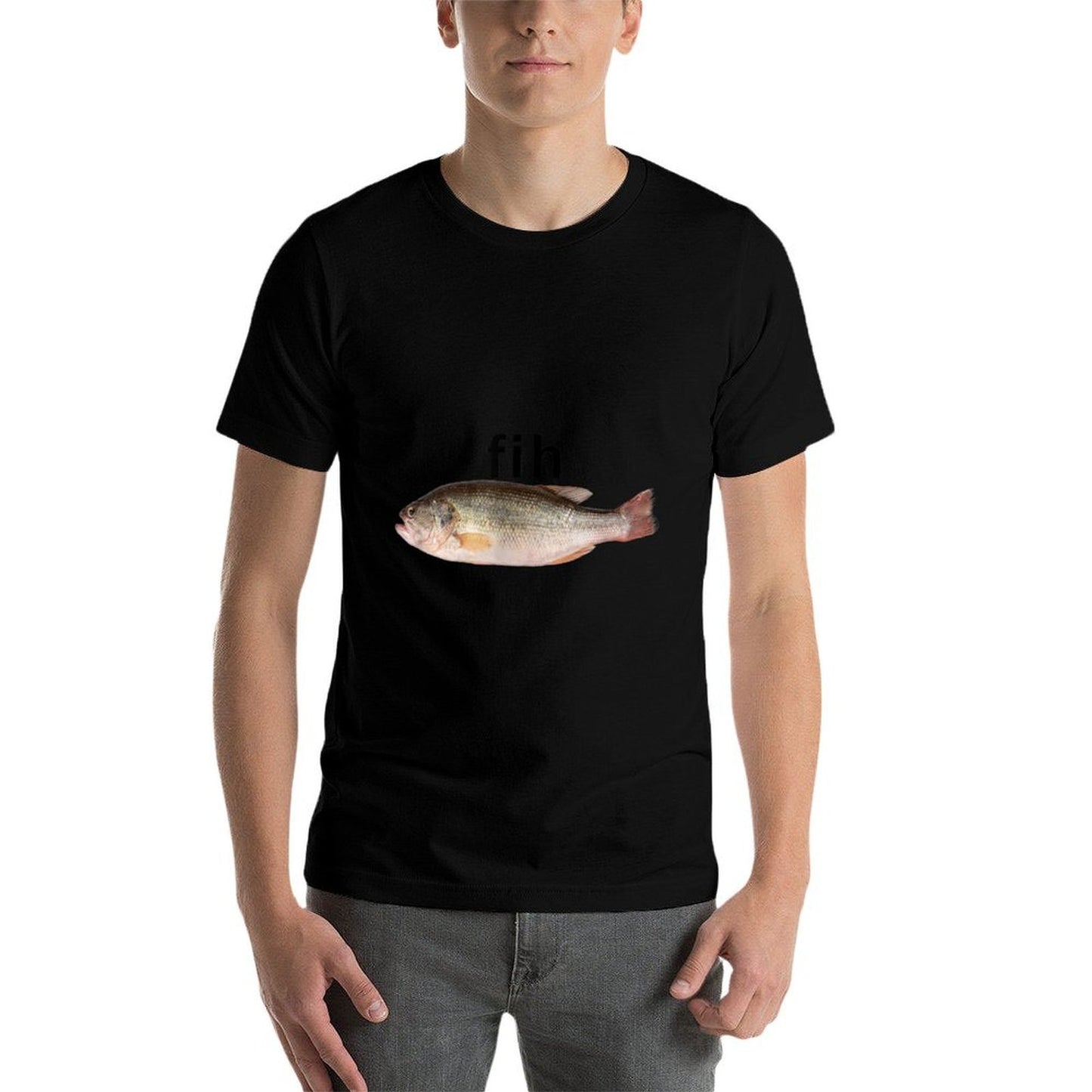 “Fih” Funny Misspelled Fish Meme, Simple Humor  Quick-drying T-Shirt