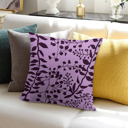 Bella Swan Lavender Freesia Soft Hidden Zipper Throw Pillow