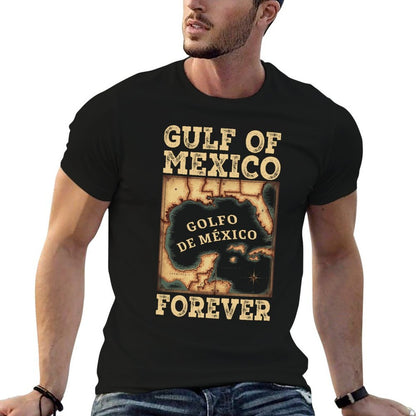 Gulf of Mexico Summer Not Trump US America Historic Map  Classic T-Shirt