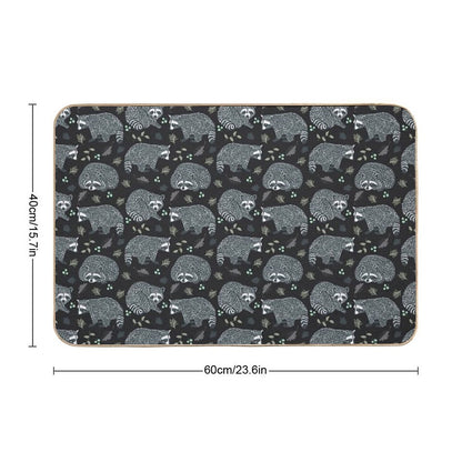 Raccoons!  Pet-Safe Bath Mat
