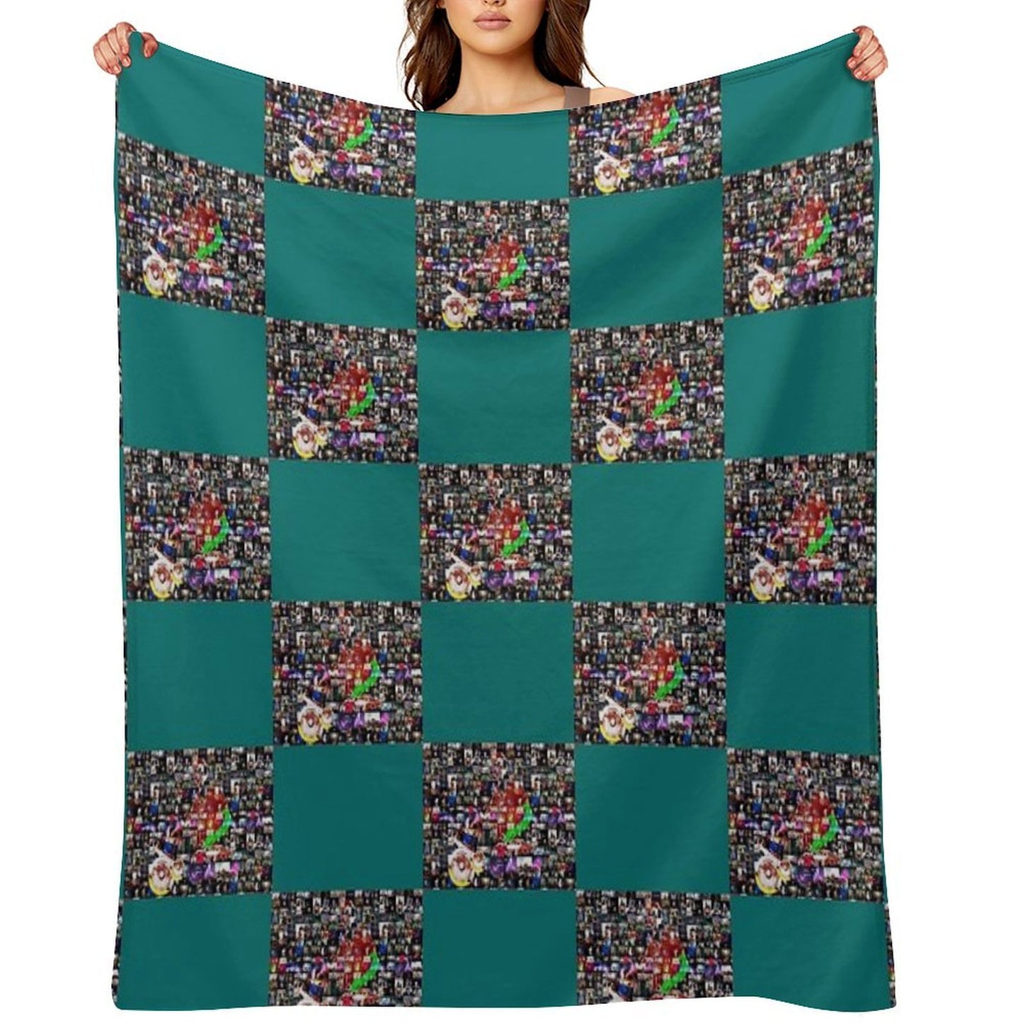 Gtreatest DJs Mosaic Travel-friendly Throw Blanket