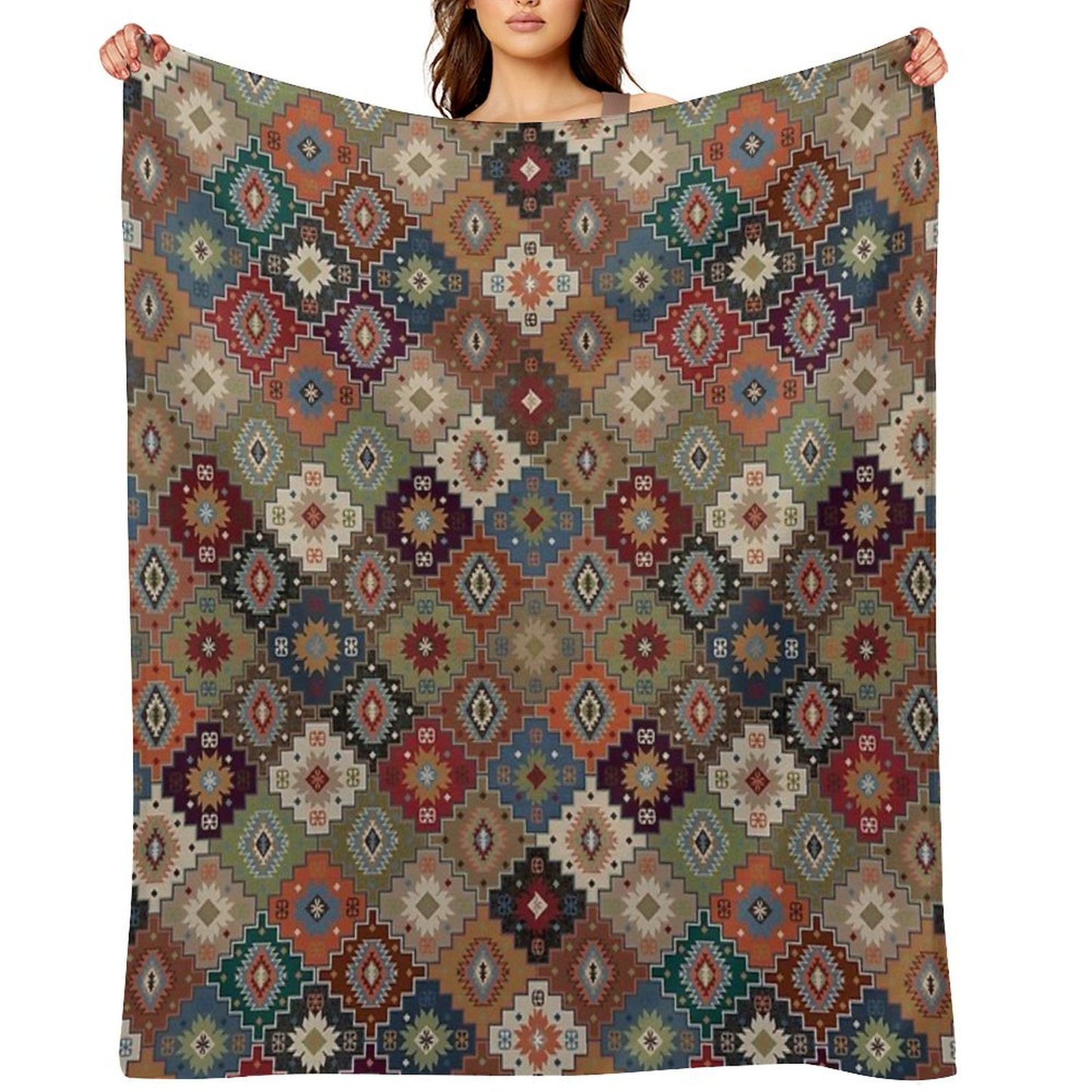 Anatolian Carpets - 2 Anti-pilling Throw Blanket