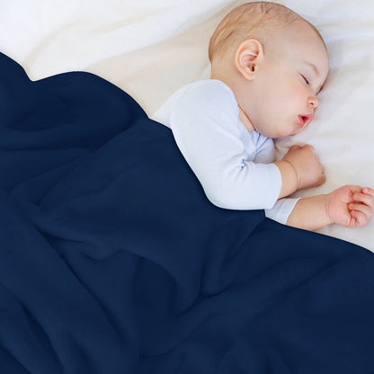 Plymouth - White Plush Throw Blanket
