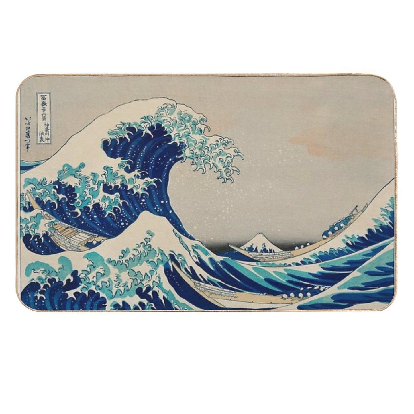 The Great Wave Off Kanagawa  Dirt-Trapping Bath Mat