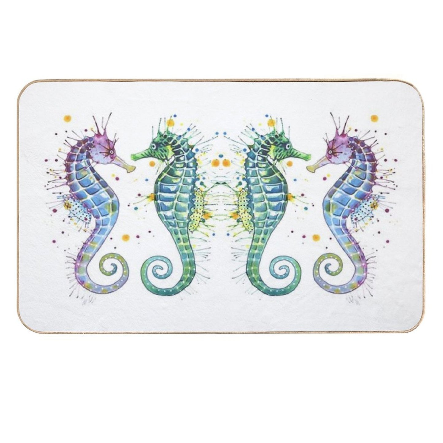 Guardians of The Sea - Seahorse  Absorbent Bath Mat