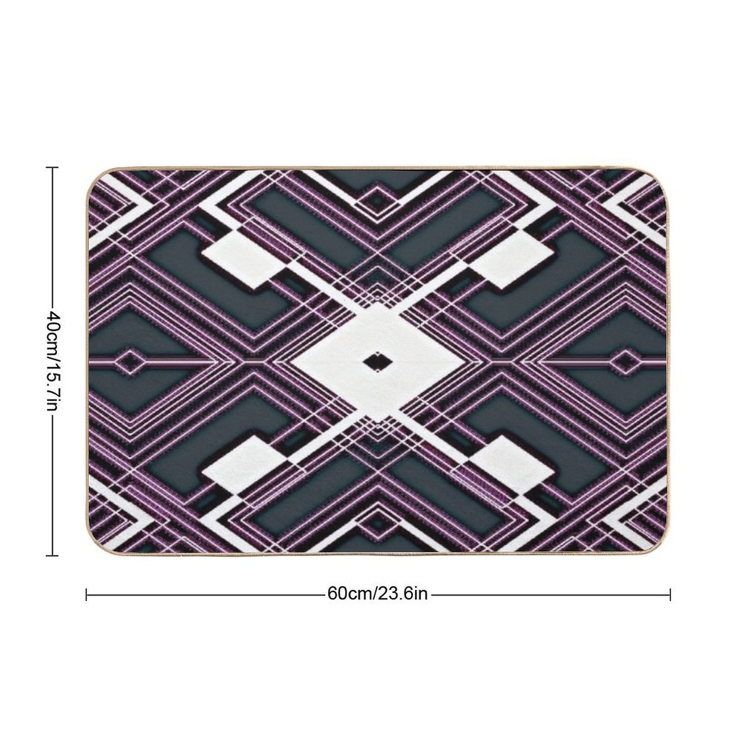 Copy of Silent Velocity - Purple  Dirt-Trapping Bath Mat