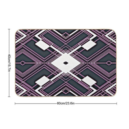 Copy of Silent Velocity - Purple  Dirt-Trapping Bath Mat