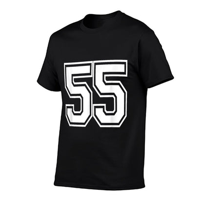 Number 55 Birthday Varsity Sports Team Jersey  Easy-care T-Shirt