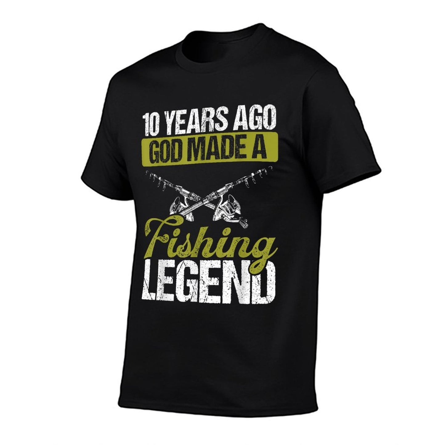 10 Year Old Fishing Legend Rod 10 Birthday Fisherman  Vintage-inspired T-Shirt