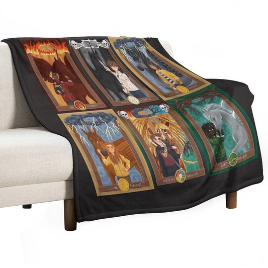 Skandar Character Portraits Multi-functional Throw Blanket