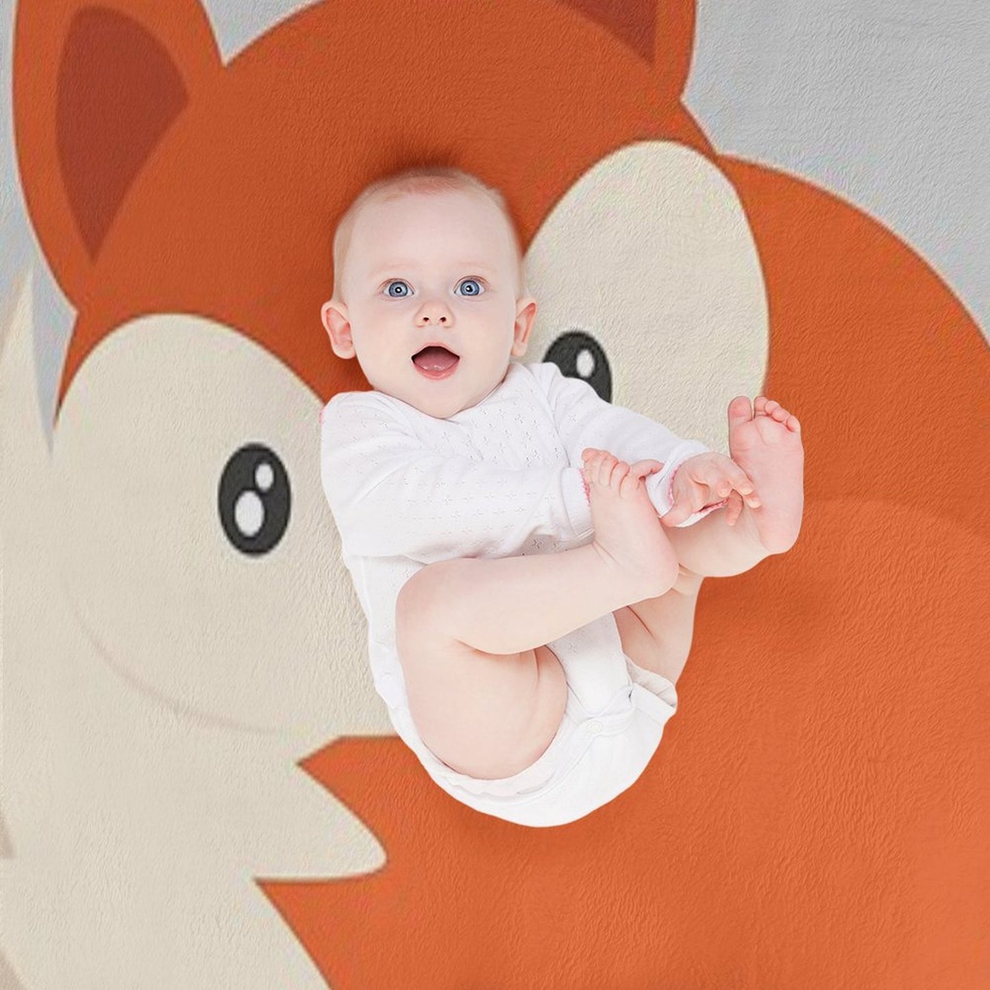 Hello Sleepy Fox Sustainable Throw Blanket