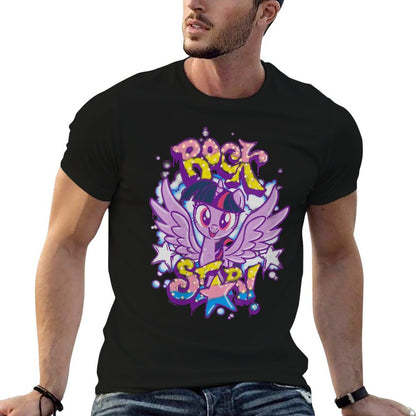 My Little Pony Friendship Is Magic Twilight Sparkle Rock!  Rolled Sleeves T-Shirt