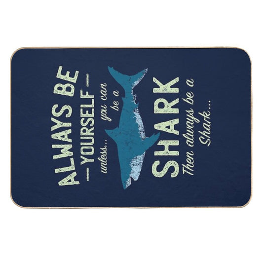 Always Be A Shark  Non-Slip Bath Mat