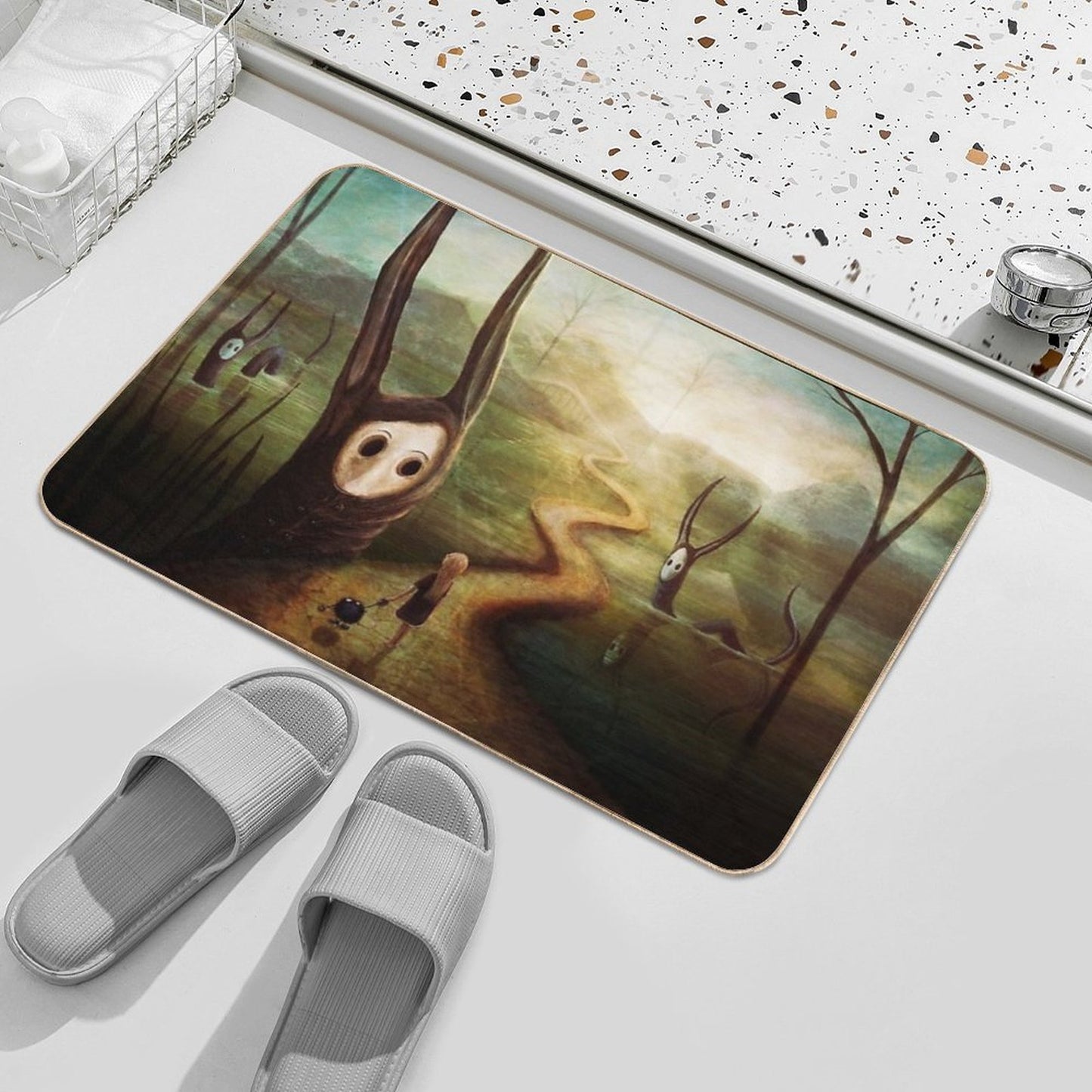 May We Pass by  Fade-Resistant Bath Mat