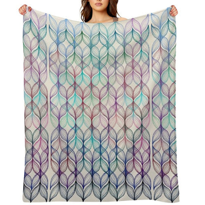 Mermaid's Braids - A Colored Pencil Pattern Gift-ready Throw Blanket