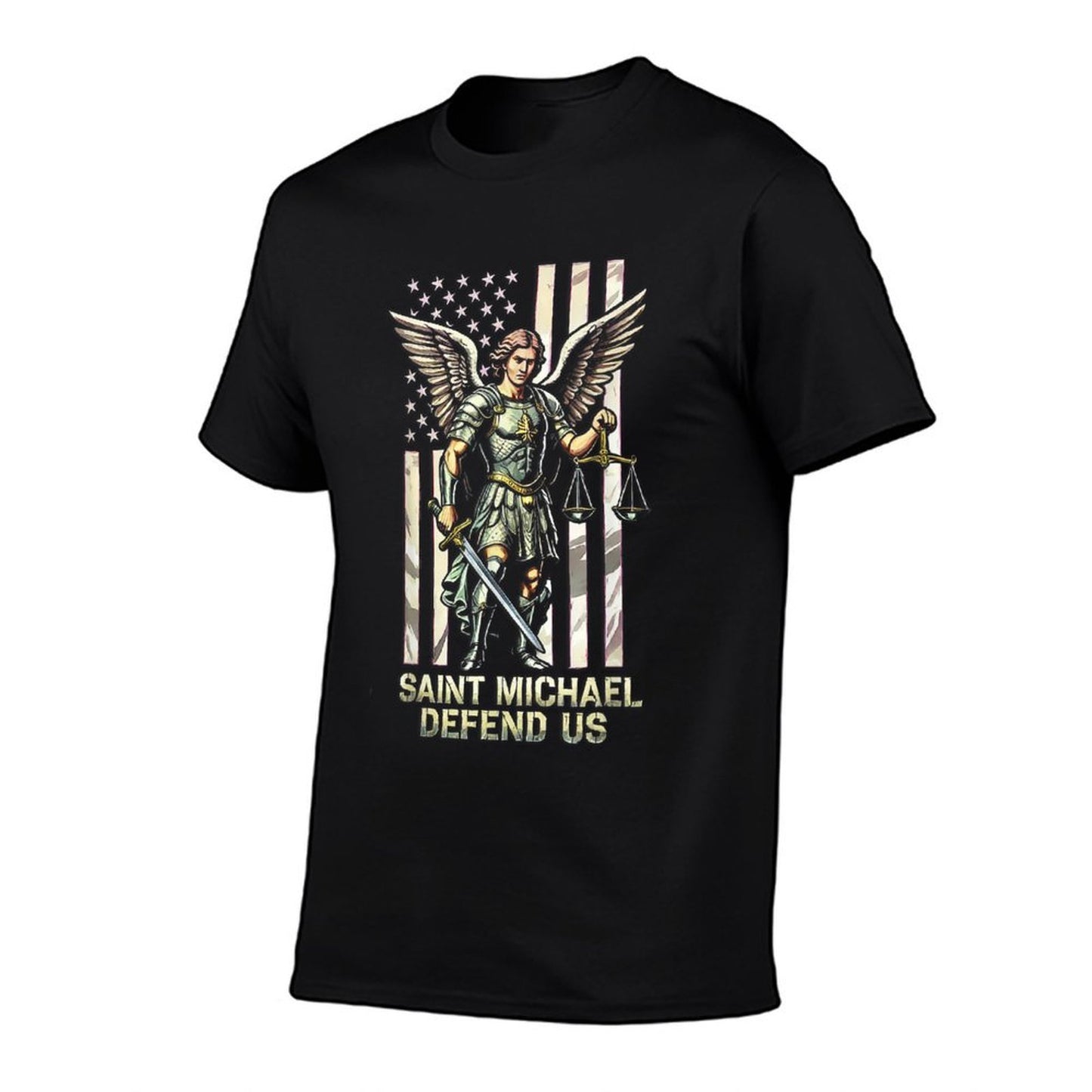 Saint Michael The Archangel Catholic  Trendy Pattern T-Shirt