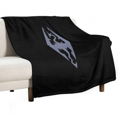 Skyrim Symbol Blue Color Comfort Throw Blanket