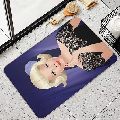 Lace Gown Lady  Anti-Trip Bath Mat