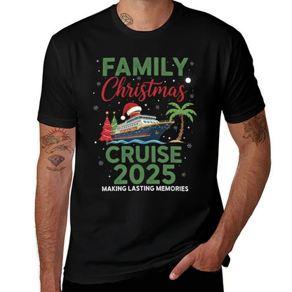 Family Christmas Cruise 2025  Rolled Sleeves T-Shirt