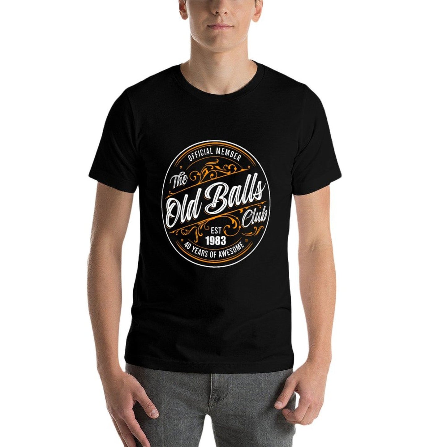 Mens Official Member, The Old Balls Club, Est 1983, 40th Birthday  Stretchy T-Shirt