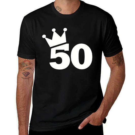 50th Birthday Crown  Moisture-wicking T-Shirt